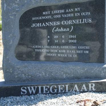 SWIEGELAAR Johannes Cornelius 1944-2002