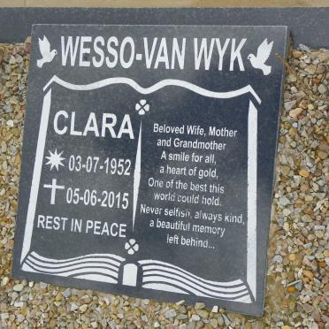 WESSO Clara, VAN WYK 1952-2015