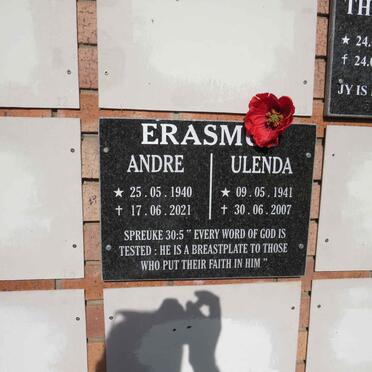 ERASMUS Andre 1940-2021 & Ulenda 1941-2007