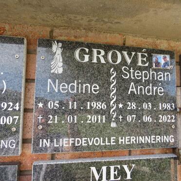 GROVE Stephan Andre 1983-2022 & Nedine 1986-2011