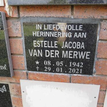 MERWE Estelle Jacoba, van der 1942-2021
