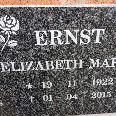 ERNST Elizabeth Maria 1922-2015