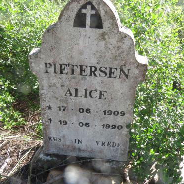 PIETERSEN Alice 1909-1990
