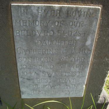 JOHNSON Catherine E. 1924-1947