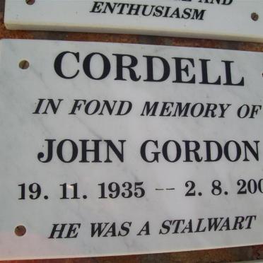 CORDELL John Gordon 1935-2003