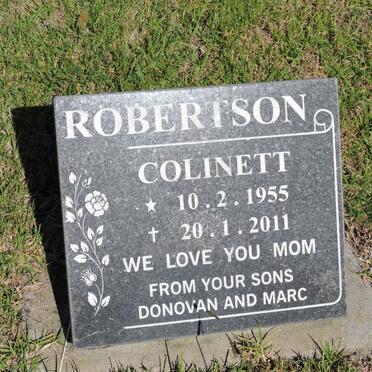 ROBERTSON Colinett 1955-2011