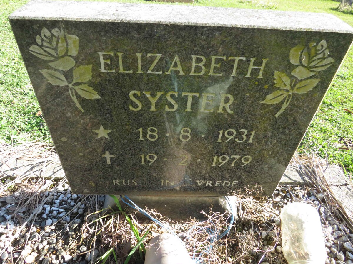 SYSTER Elizabeth 1931-1979