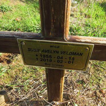 VELDMAN Susie Avelyn 1955-2019