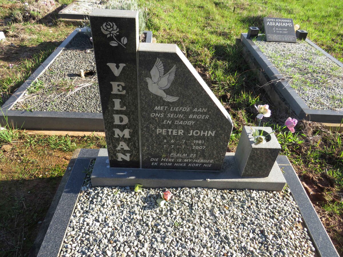 VELDMAN Peter John 1981-2007