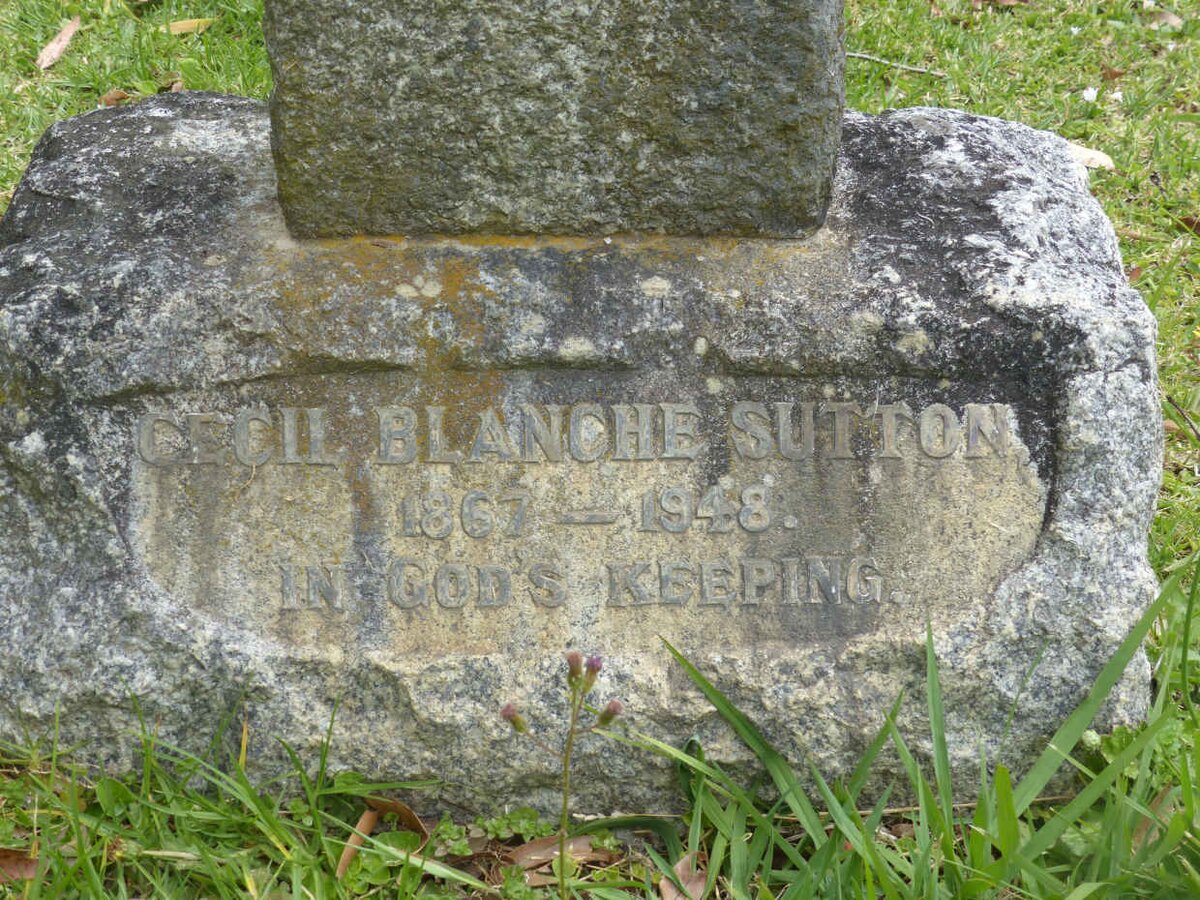 SUTTON Cecil Blanche 1867-1948