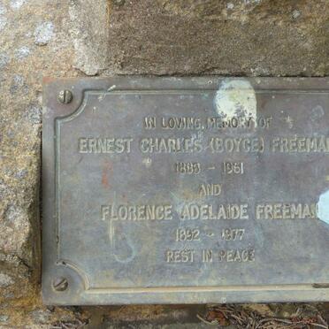 FREEMAN Ernest Charles 1888-1961 &amp; Florence Adelaide 1892-1977