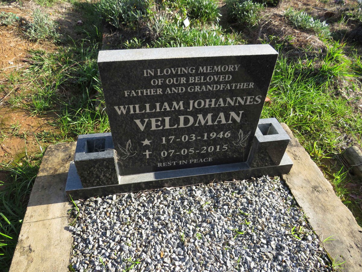 VELDMAN William Johannes 1946-2015