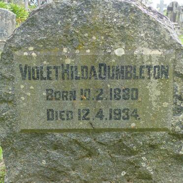 DUMBLETON Violet Hilda 1880-1934
