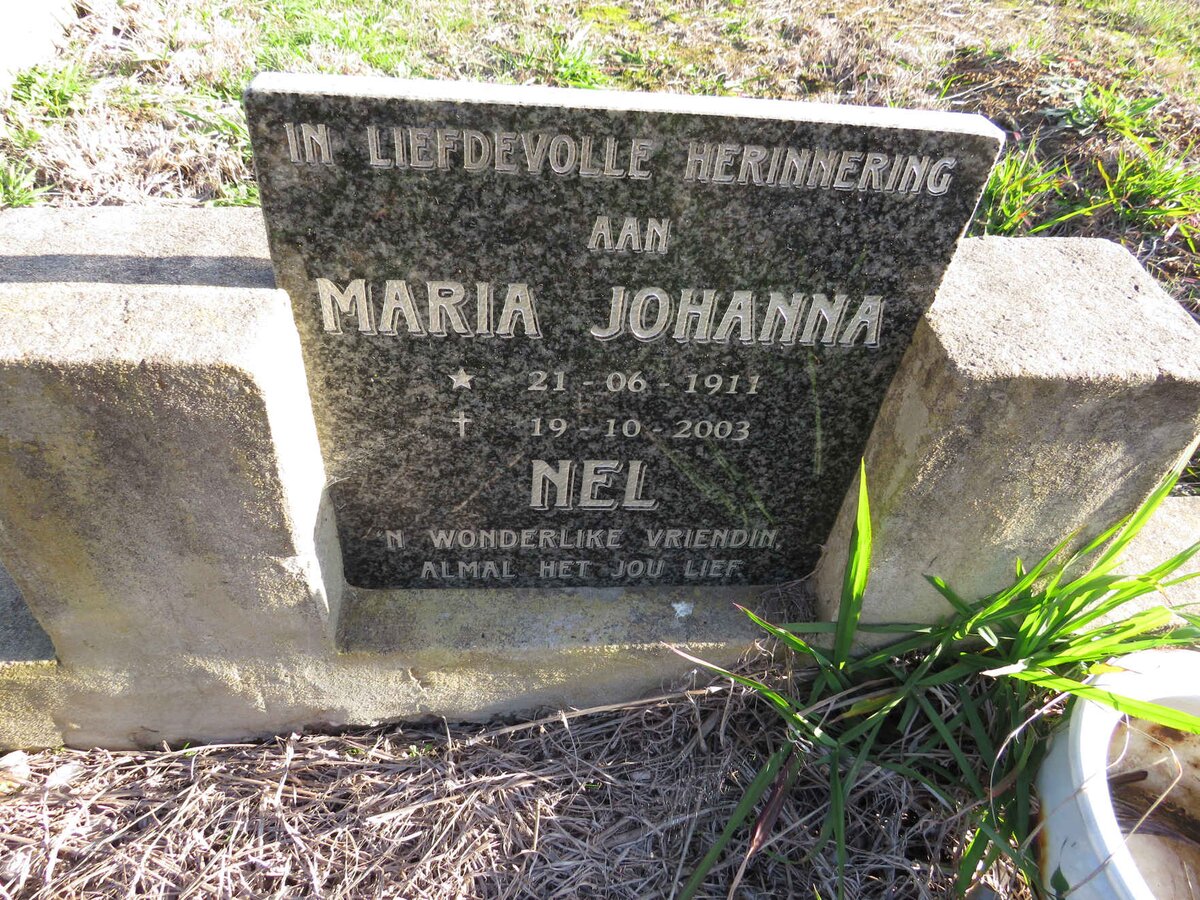 NEL Maria Johanna 1911-2003