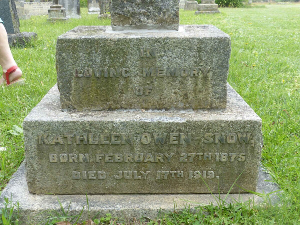 SNOW Kathleen, OWEN 1875-1919