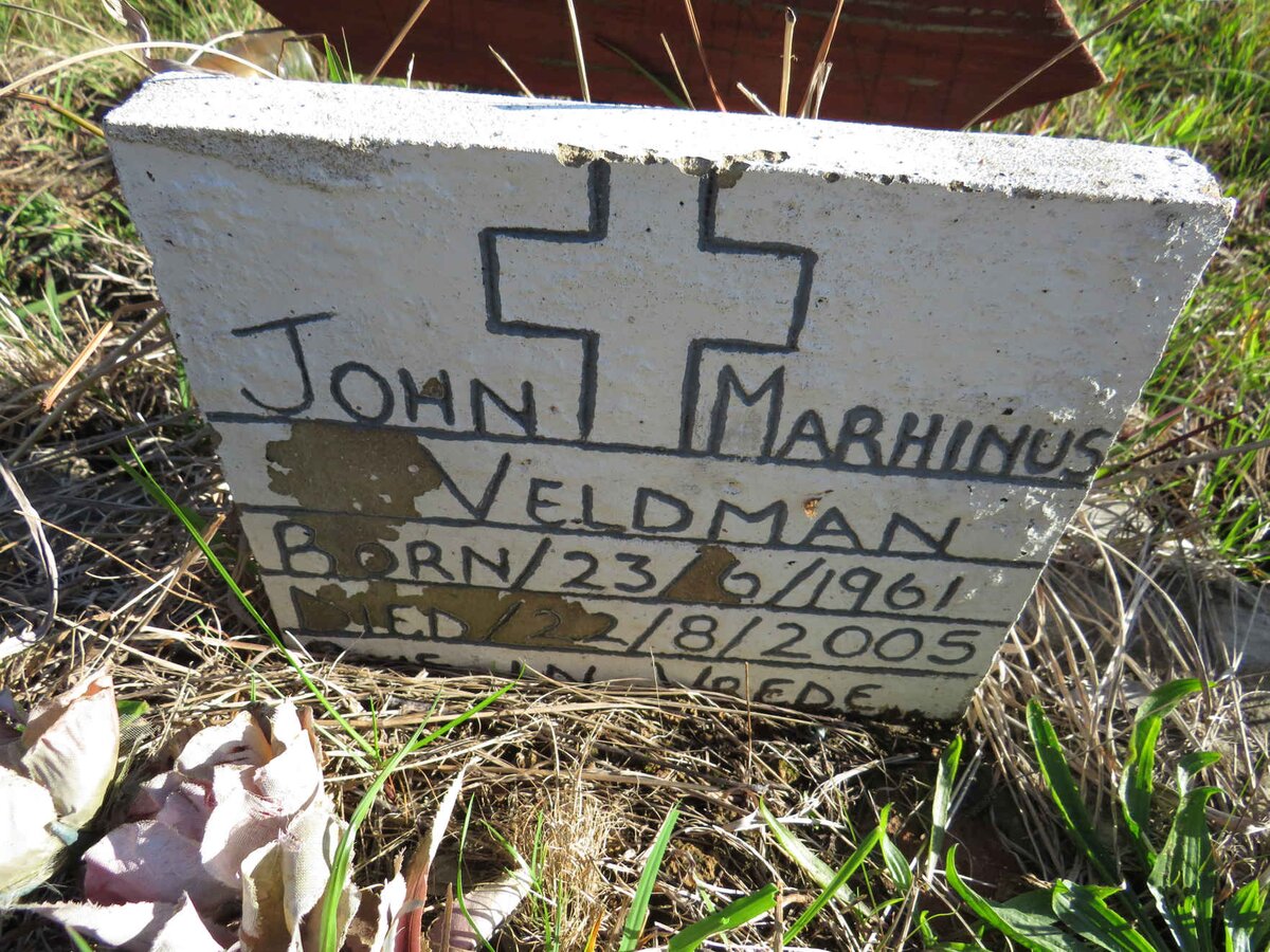 VELDMAN John Marhinus 1961-2005