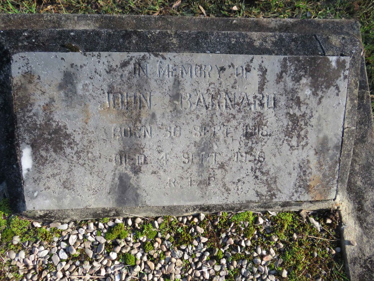 BARNARD John 1918-1956