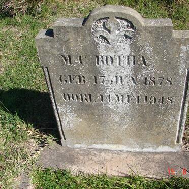 BOTHA M.C. 1878- 1948