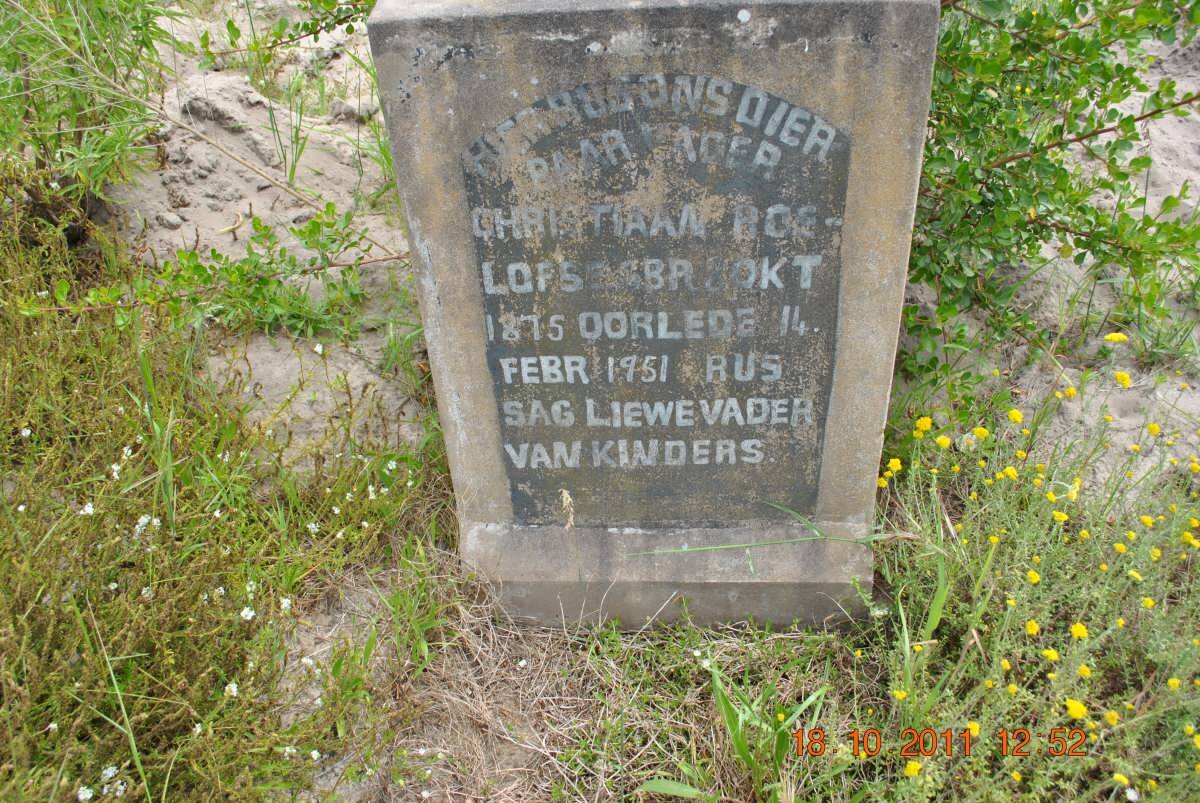 ROELOFSE Christiaan 1875-1951