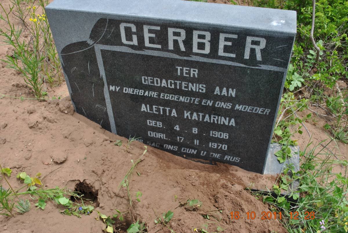GERBER Aletta Katarina 1906-1970