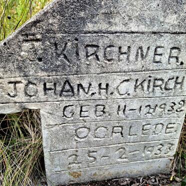 KIRCHNER Johan H.C. 1932-1933