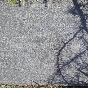 SERFONTEIN Pieter Massyn 1906-1937