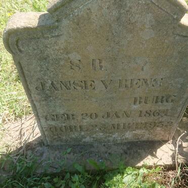 RENSBURG S.R., Janse van 1861-1953