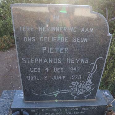 HEYNS Pieter Stephanus 1943-1970