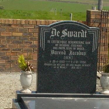SWARDT Barend Jacobus, de 1953-1994