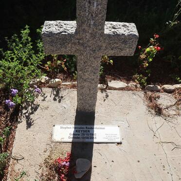 KEYSER Stephen Hercules Raubenheimer 1940-2018 