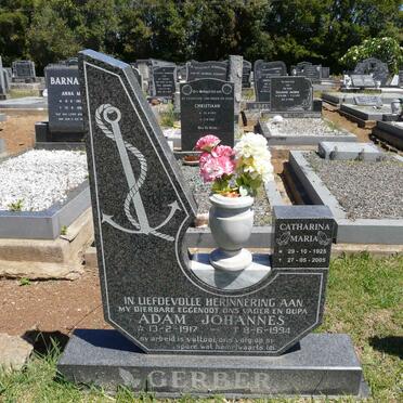 GERBER Adam Johannes 1917-1994 &amp; Catharina Maria 1925-2005