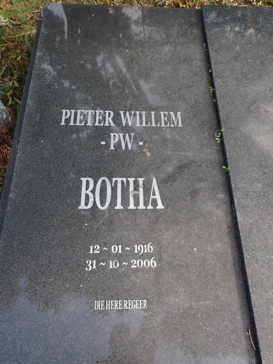 BOTHA Pieter Willem 1916-2006 & Anna Elizabeth 1922-1997 _1