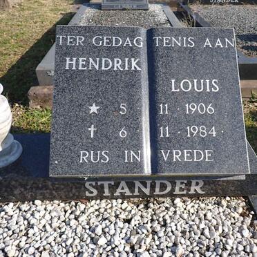 STANDER Hendrik Louis 1906-1984