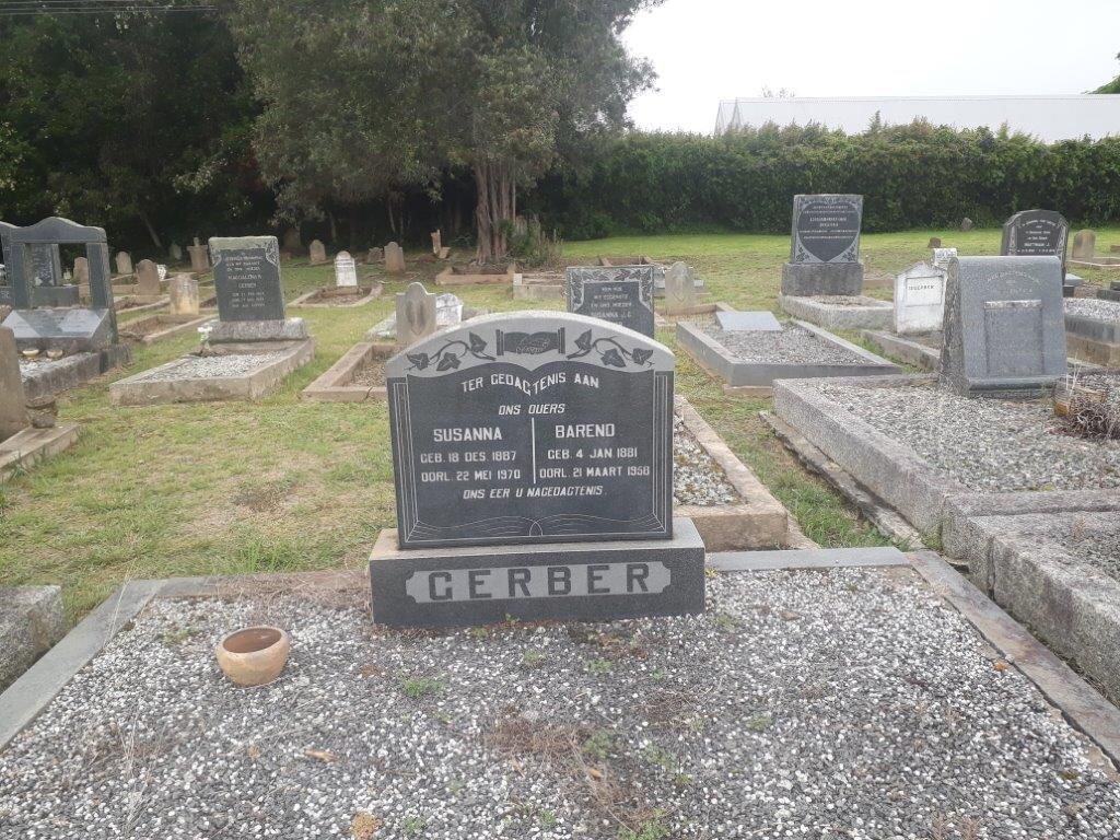 GERBER Barend 1881-1958 &amp; Susanna 1887-1970