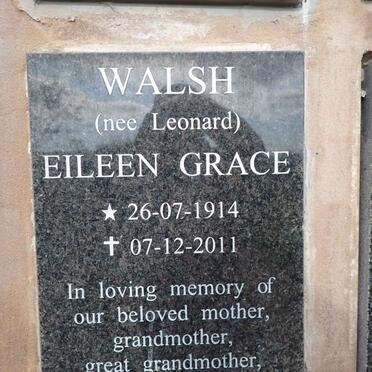 WALSH Eileen Grace nee LEONARD 1914-2011