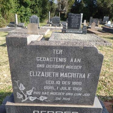 GERBER Elizabeth Magritha F. 1880-1968
