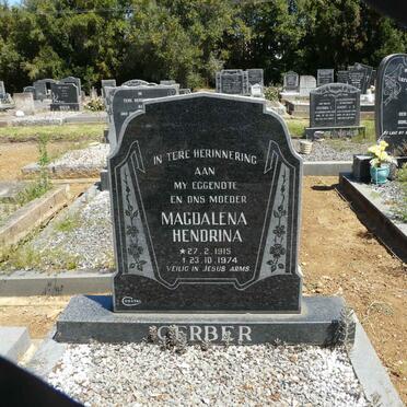 GERBER Magdalena Hendrina 1915-1974