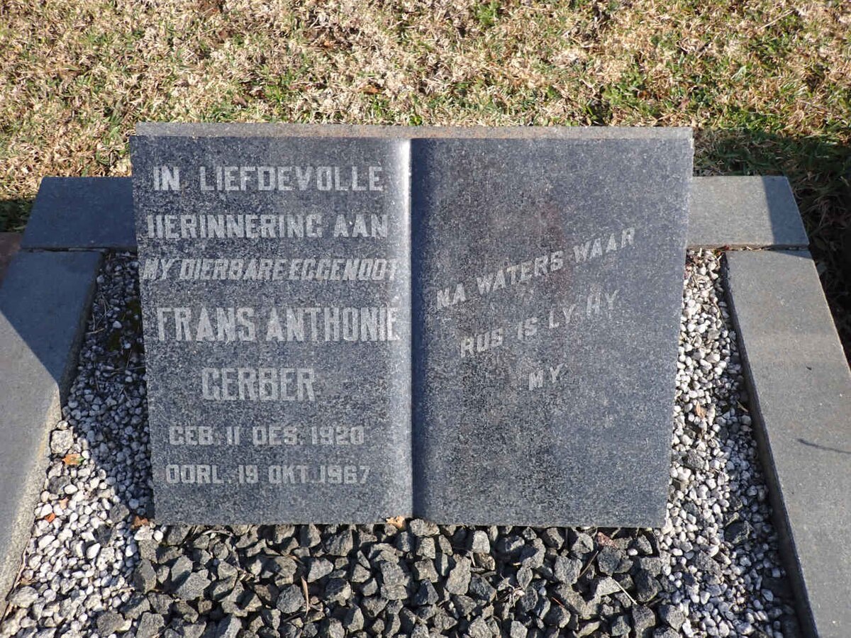 GERBER Frans Anthonie 1920-1967