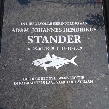STANDER Adam Johannes Hendrikus 1949-2019