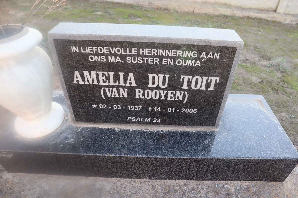 TOIT Amelia, du nee VAN ROOYEN 1937-2006