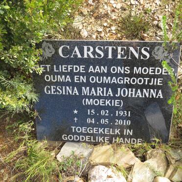CARSTENS Gesina Maria Johanna 1931-2010