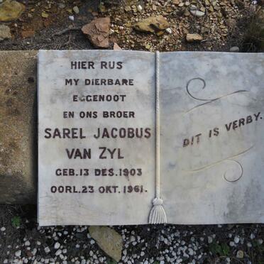 ZYL Sarel Jacobus, van 1903-1961