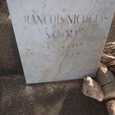SAAYMAN Francois Nicolaas 1898-1962