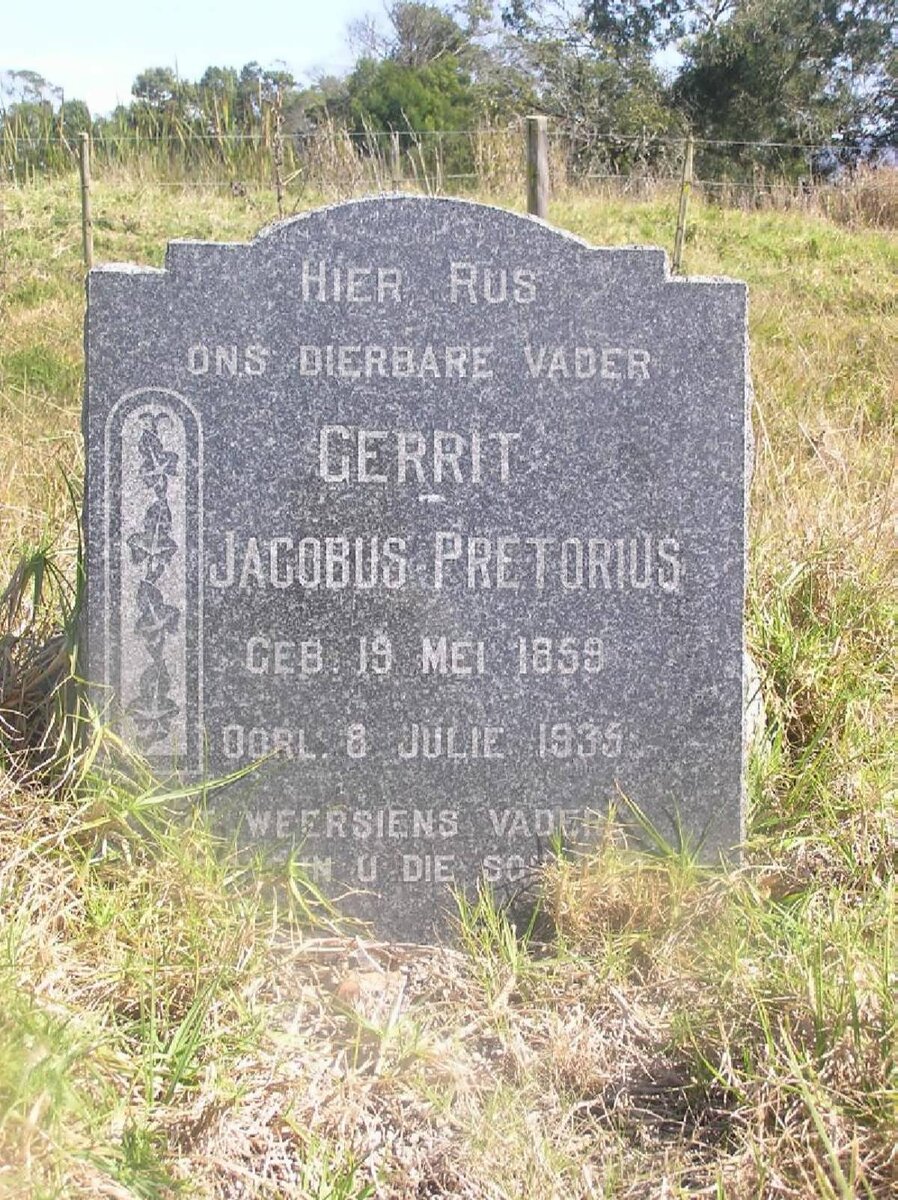 PRETORIUS Gerrit Jacobus 1859-1935