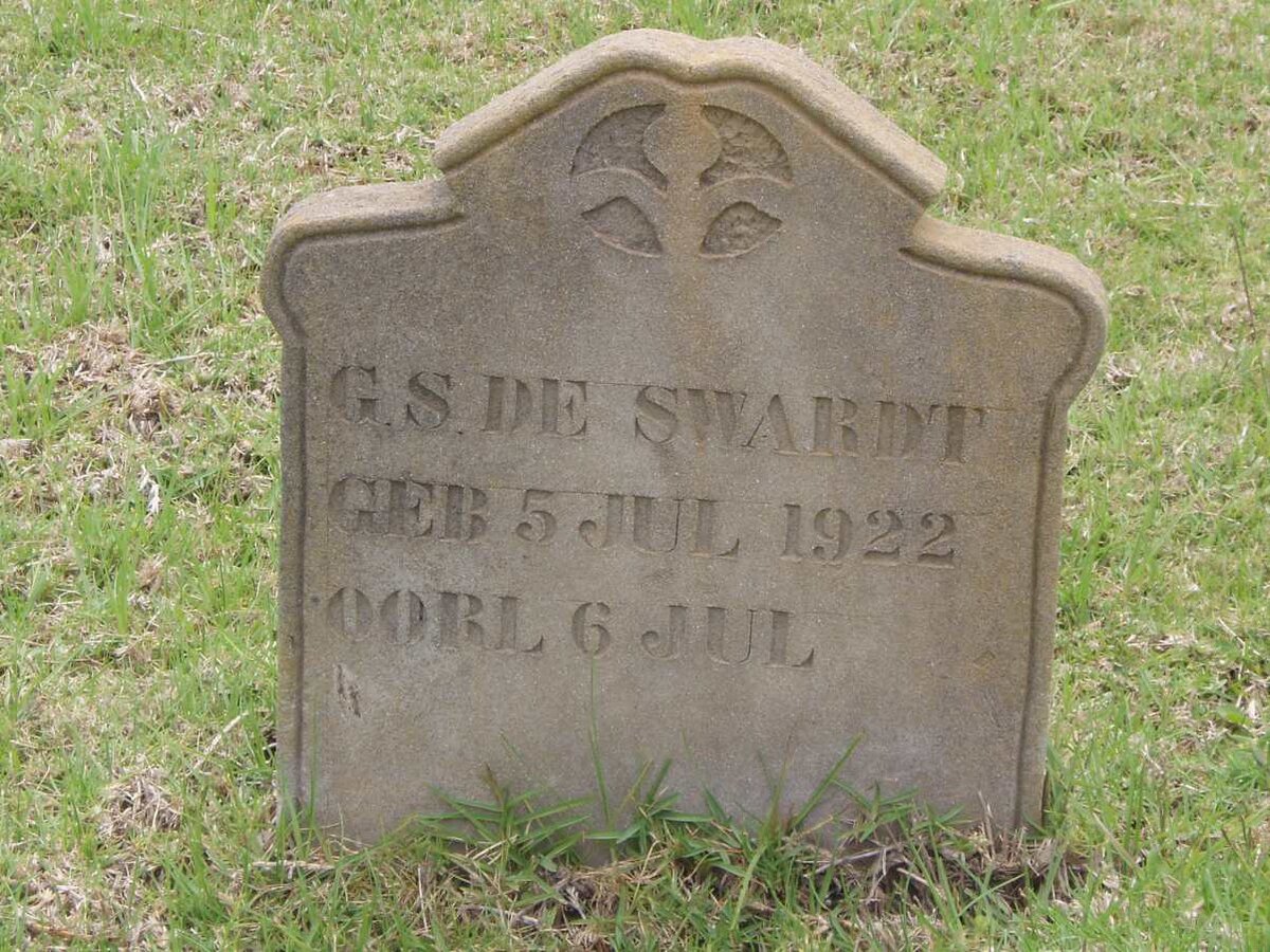 SWARDT G.S., de 1922-1922