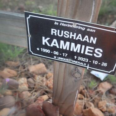 KAMMIES Rushaan 1990-2023