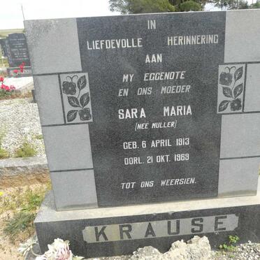 KRAUSE Sara Maria nee MULLER 1913-1969