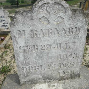 BARNARD M. 1949-1950