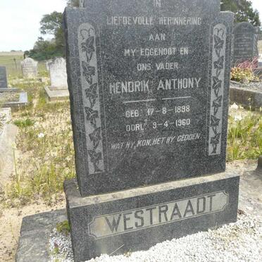 WESTRAADT Hendrik Anthony 1898-1960