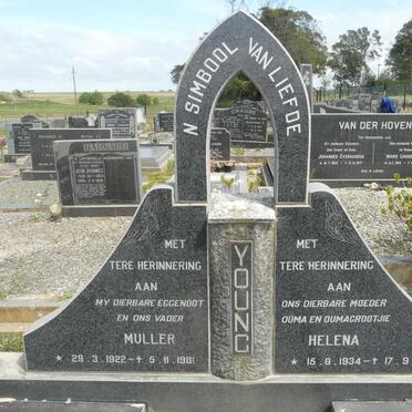 YOUNG Muller 1922-1981 &amp; Helena 1934-2001